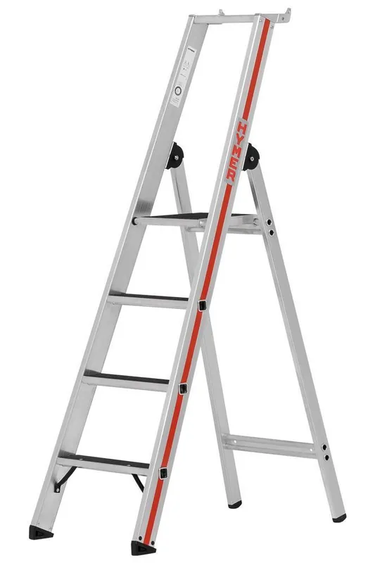 Markenprodukt HYMER Stufenstehleiter R13 mit Plattform 8626 - einseitig begehbar