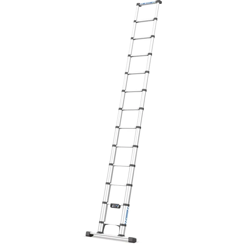 Neu Im Sortiment ZARGES Teleskop-Sprossen-Anlegeleiter Compactstep L - Aluminium eloxiert