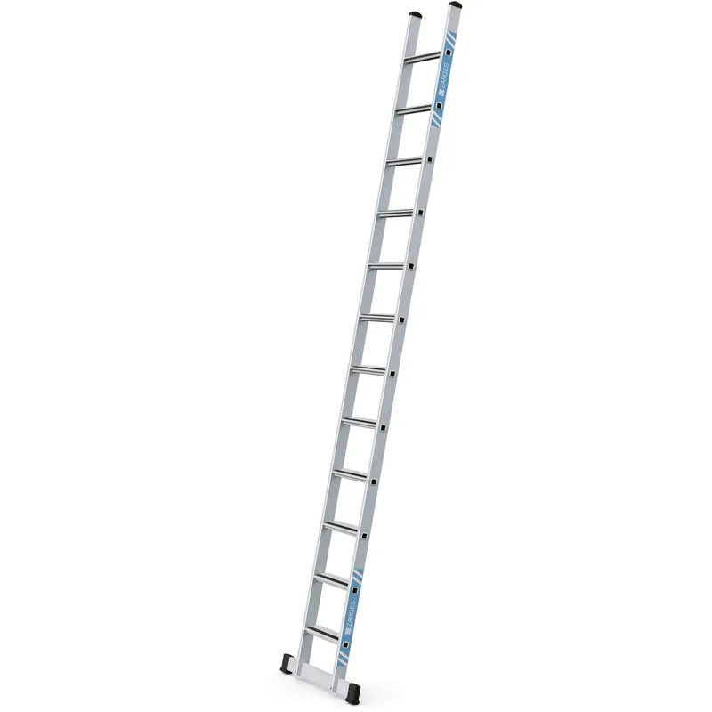 Must-Have ZARGES Gebördelte Stufen-Anlegeleiter Saferstep L - Aluminium eloxiert