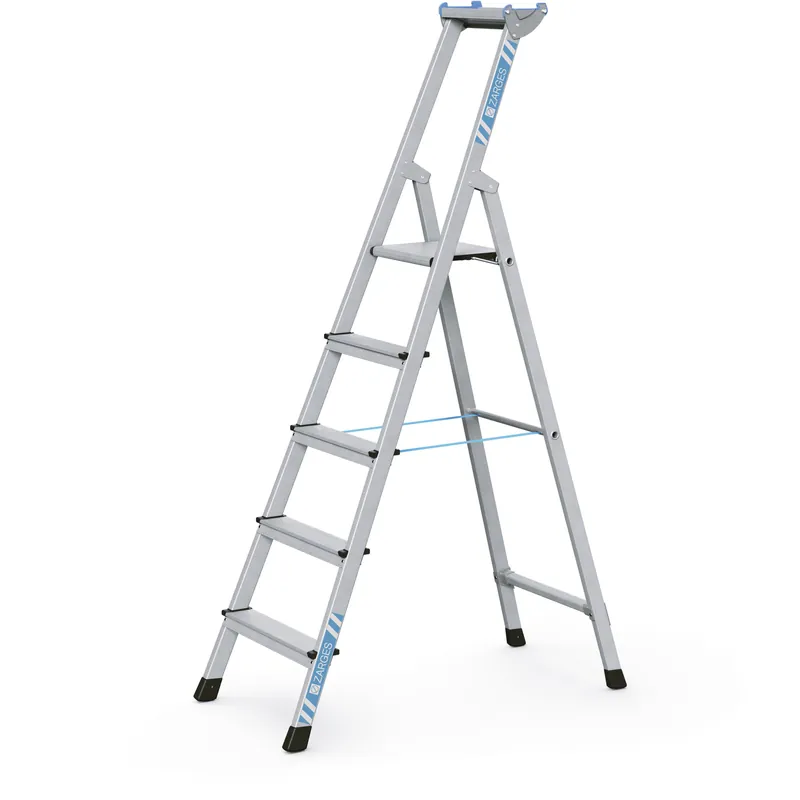 Mega-Angebot ZARGES Genietete Stufen-Stehleiter XLstep S - Aluminium eloxiert