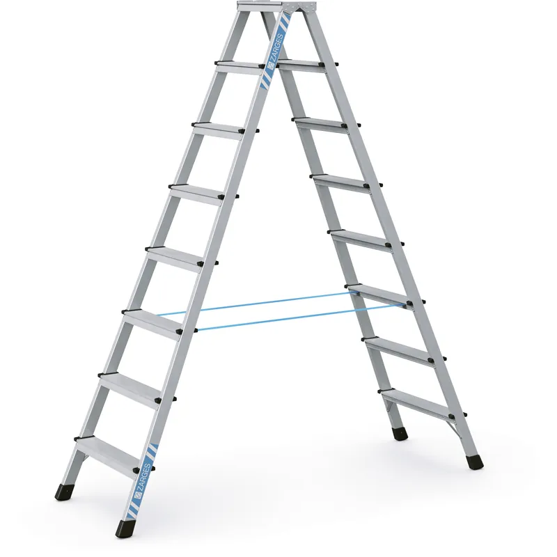 Neuheit ZARGES Genietete Stufen-Stehleiter XLstep B - Aluminium eloxiert