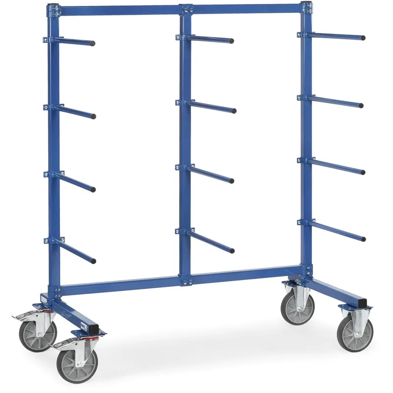 Neue Kollektion fetra Tragarmwagen brillantblau - RAL 5007