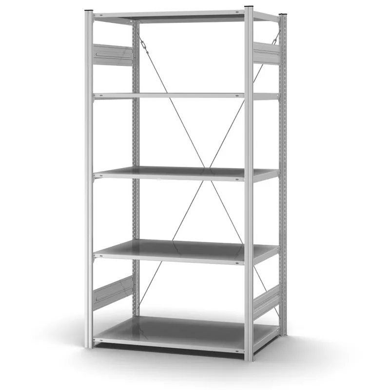 Neu Im Sortiment hofe Profi-Lagerregal zur Einseitigen Nutzung - Stecksystem ORION PLUS - Verzinkt