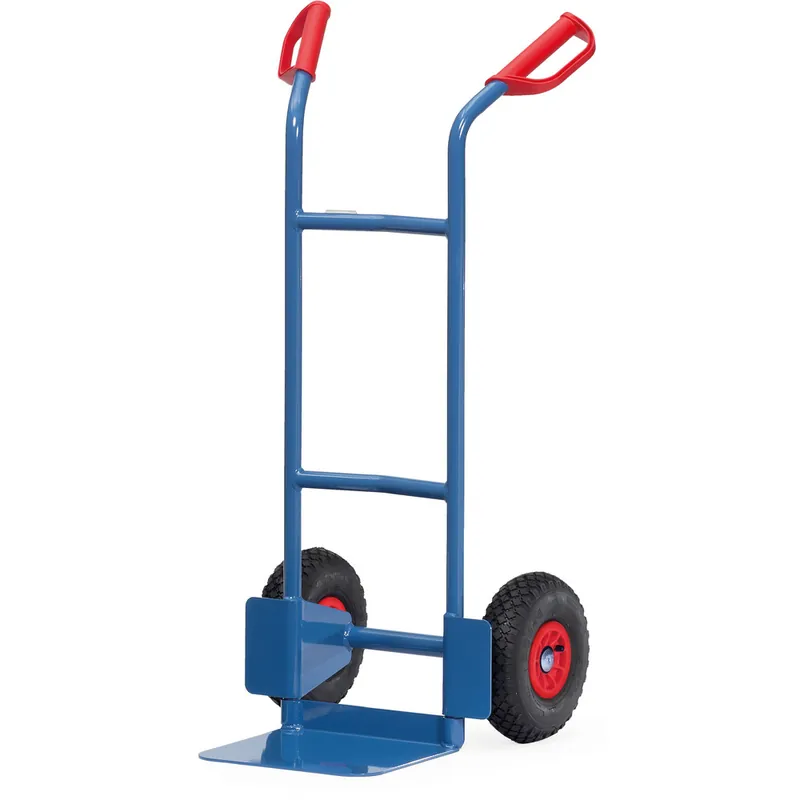 Markenprodukt fetra Stappelkarre pulverbeschichtet blau/RAL 5007