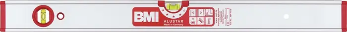 Wasserwaage ALUSTAR 60cm Alu.silber ± 0,5 mm/m m.innenliegendem Magnet BMI Rabatt