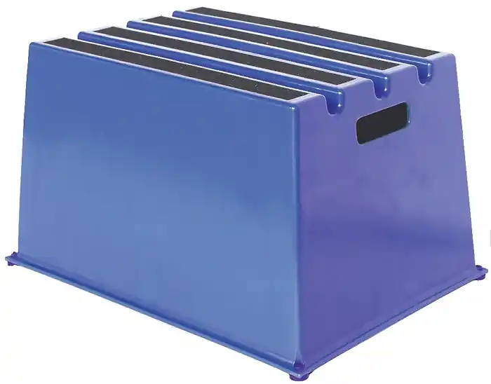 Schwerlasttritt Stufen 1 Plattform-H.307mm Ku.blau Aktuell