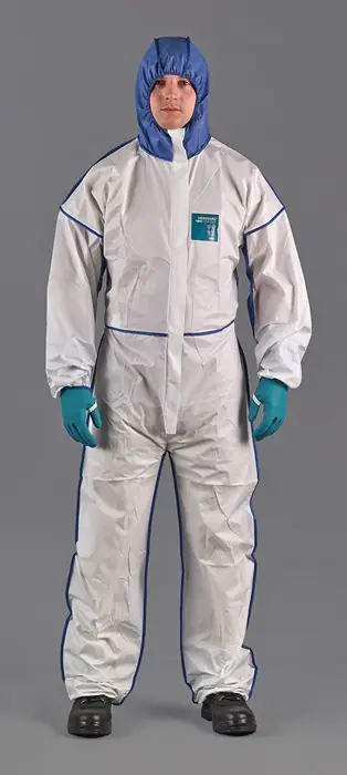 Schutzoverall AlphaTec® 1800 Comfort Gr.XXXL weiß/blau PSA III ANSELL Mega-Angebot