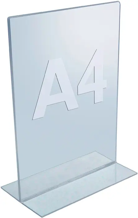 Jetzt Kaufen Tischaufsteller DIN A4 hoch Acryl transp.freistehend