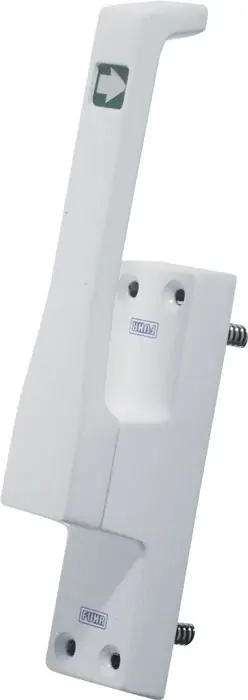 Türtreibr.970 DIN re.weiß LM 50mm Rundstange 10mm FUHR Geprüft