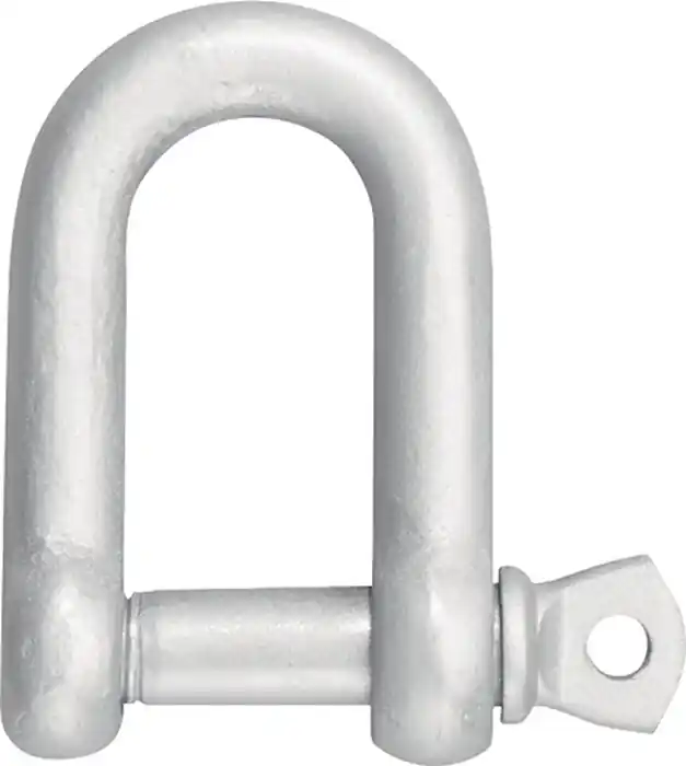 Schäkel Trgf.80kg Bügel/Bolzen 5mm ger.Form VE=50 St. Ausverkauf
