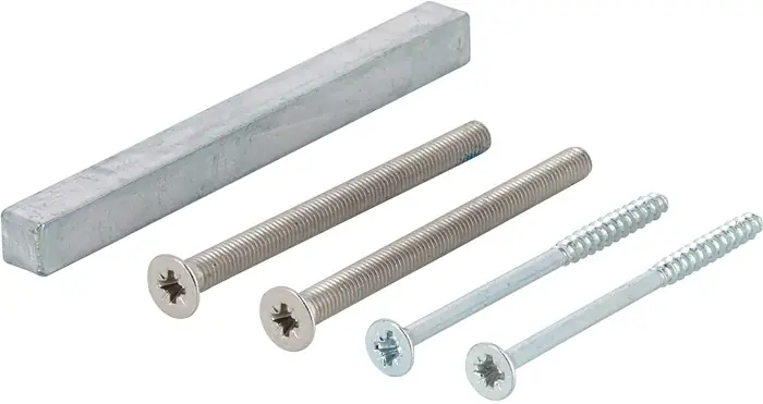 Bef-set.Sertos® GG-WC 60-65mm M5x75+4,0x70 4-KT.o.+8x100mm HOPPE Neu