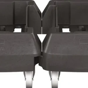 Sonderangebot Fahrwagen m.4 Lenkrollen Wertstoffsammler 60l schwarz RUBBERMAID