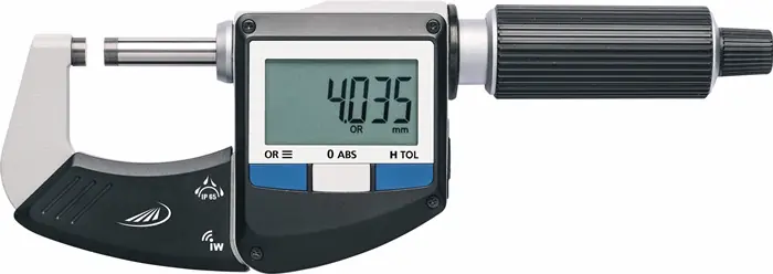 Bügelmessschraube IP65 0-25mm dig.m.Funk H.PREISSER Markenprodukt