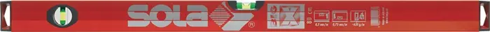 Markenprodukt Wasserwaage BIG X 120cm Alu.rot ± 0,5mm/m SOLA