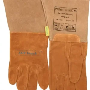 Top-Preis Schweißerhandschuhe Gr.L (9) orange Schweins-/Wildleder/Softtouch 5 PA VE: 5 Paare