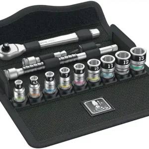 Steckschlüsselsatz 8100 SA 12 HF Zyklop 13-tlg.1/4 Zoll SW 5-13mm Z.72 6KT WERA Highlight