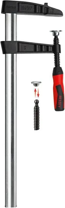 Nur Heute Temperguss-Schraubknecht TGK-2K Spann-W.2000mm A.120mm 2K-Griff 35x11mm BESSEY