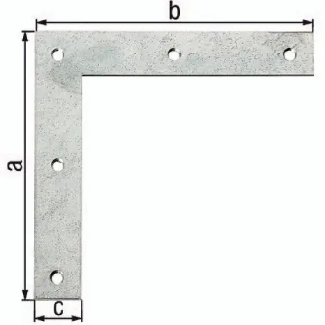 Top-Angebot Eckwinkel L.160x160mm B.30mm STA sendzimirverzinkt GAH VE: 10 Stück