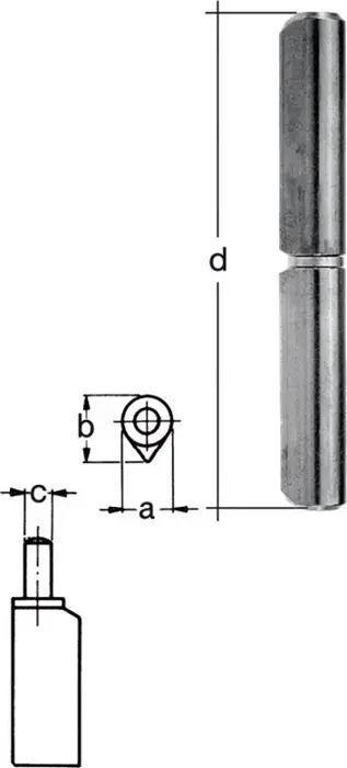 Profilrolle Band-L.140mm STA blk Stift-Ø 9mm GAH Top-Angebot