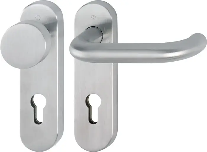 Zertifiziert Kurzschildgarnitur Paris E58/353KH/138 VA F69 PZ rd Wechselgrt.HOPPE
