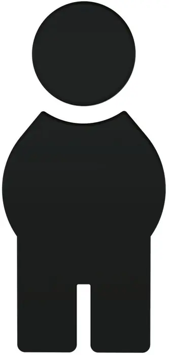 Symbol Mann 801.91.010 PA Farb-Nr.90 B.71,5mm H.150mm S.3mm HEWI Direkt Vom Hersteller