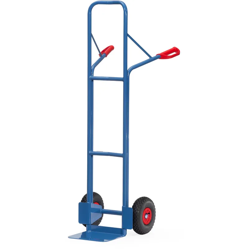 Solange Der Vorrat Reicht fetra Stappelkarre aus Stahlrohr pulverbeschichtet blau/RAL 5007 Höhe 1600 mm