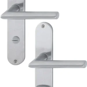 Ausverkauf Langschildgarnitur Stock.E1140Z/302 VA F69 SK/OL 78mm DIN L/R HOPPE