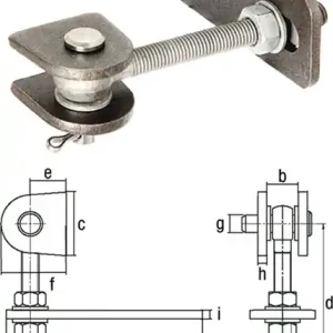 Saisonangebot Verstellbares Torband 146x23x55x130x28x50x16x8mm STA roh Btl.GAH