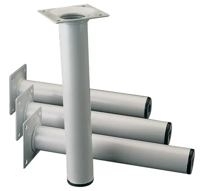 Möbelfuß weiß 30mm H.200mm Platte ALFER ALUMINIUM VE: 4 Stück Markenware