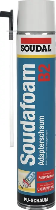 Preisknaller 1K-Montageschaum SOUDAFOAM 750 ml B2 champagner m.Einw.-Handsch.Dose SOUDAL VE: 12 Stück