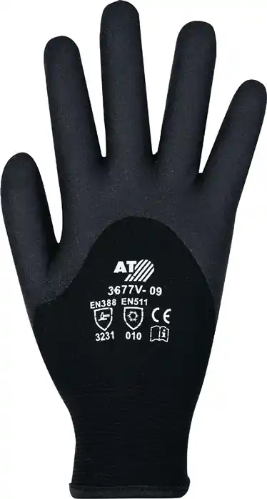 Kälteschutzhandschuhe Gr.9 schwarz EN 388,EN 511 PSA II VE: 6 Paare Sonderangebot