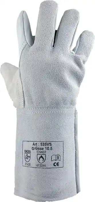 Neu Schweißerhandschuhe Gr.10,5 naturfarben Rindnarben-/Spaltleder 12 PA VE: 12 Paare