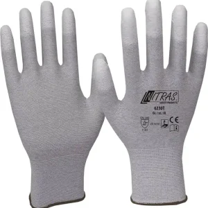 Handschuhe Gr.10 grau/weiß EN 388,EN 16350 PSA II VE: 12 Paare Versand Am Gleichen Tag