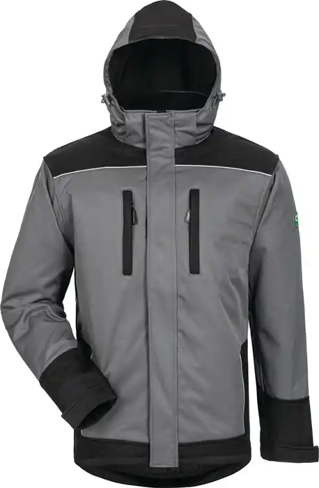 Ausverkauf Wintersoftshelljacke Ajax Gr.XL grau/schwarz ELYSEE
