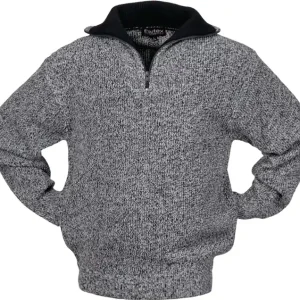 Schneller Versand Pullover Gr.XL schwarz/weiß-meliert