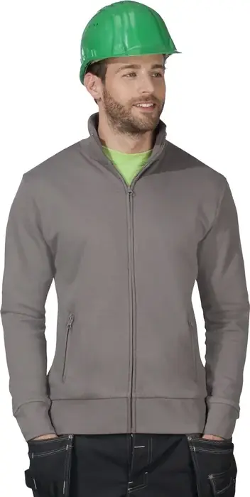 Sweatjacke Gr.L steel grey PROMODORO Geprüft
