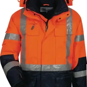 Preis Gesenkt Warnschutzparka Wallace Gr.M orange/marine ELYSEE