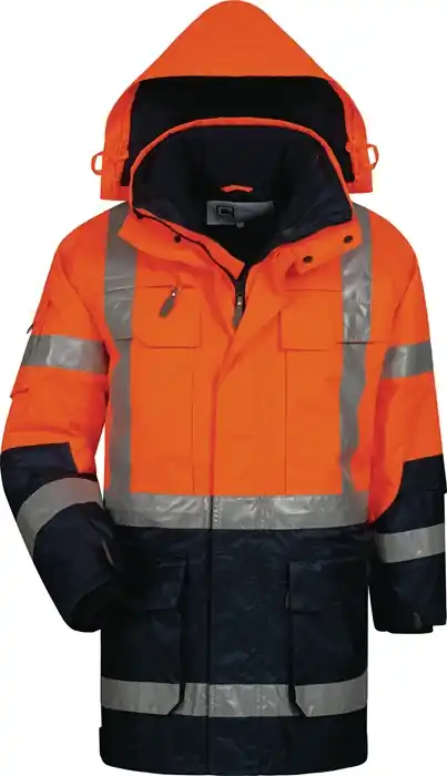 Preis Gesenkt Warnschutzparka Wallace Gr.M orange/marine ELYSEE