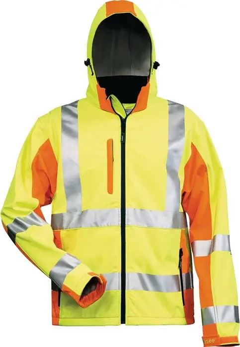 Solange Der Vorrat Reicht Warnschutz-Softshelljacke JIM Gr.XL gelb/orange
