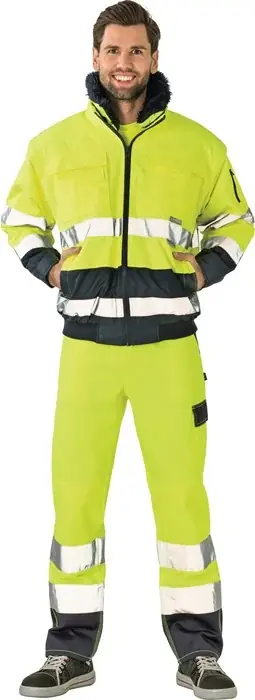 Abverkauf Warnschutz-Comfortjacke Gr.XXL gelb/marine PLANAM