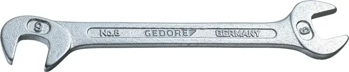 Geprüft Doppelmaulschlüssel 8 11mm L.116mm verchr.GEDORE