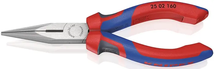 Rabatt Flachrundzange L.160mm flach/rund ger.pol.Comfort-Griff KNIPEX