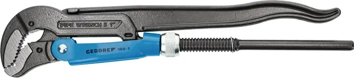 Billig Eckrohrzange Eck-Schwede-snap® Gesamt-L.630mm Spann-W.110mm f.Rohre 3 Zoll
