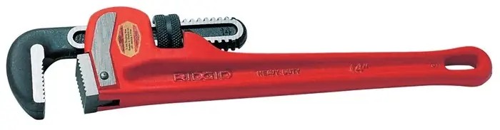 Top-Seller Rohrzange Gesamt-L.250mm Spann-W.48mm f.Rohre 1 1/2 Zoll Guss RIDGID