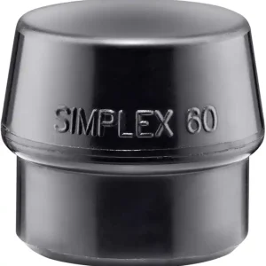 Schonhammerkopf SIMPLEX Kopf-Ø 60mm Gum.schwarz mittelh.HALDER Solange Der Vorrat Reicht