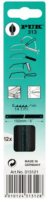 Top-Seller Sägeblatt Blatt-L.150mm Blatt-B.6mm grob f.HO 12 St./Krt.PUK