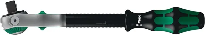 Schwenk- u.U.-Knarre Zyklop Speed 1/2 Zoll Anz.Z.72 L.277mm 2K-Griff WERA Sonderangebot