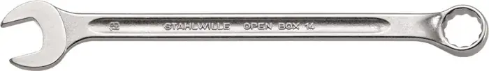 Geprüft Ringmaulschlüssel OPEN-BOX 14 SW 13mm L.195mm Form B CR-A-STA STAHLWILLE