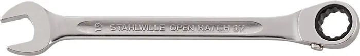 Billig Maulringratschenschlüssel OPEN-RATCH 17 SW 9mm L.150mm umschaltbar,Rings.15Grad
