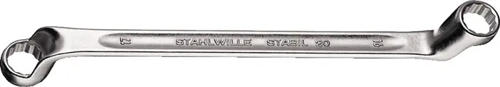 Zertifiziert Doppelringschlüssel 20 27x30mm 360mm tief gekr.STAHLWILLE